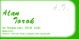 alan torok business card